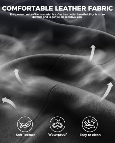 LUCKRACER Gaming Chair with Footrest, Pocket Spring Seat, 90°-135° Reclining Computer Chair with Linkage Armrests, Lumbar Support, Height Adjustment, SGS-Tested Gas Lift, 330 lbs Capacity, Black