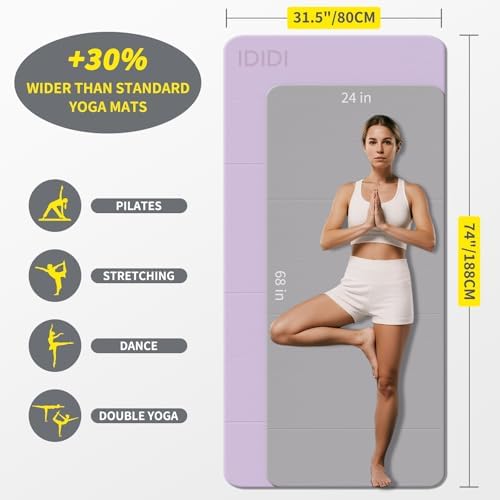 Foldable Yoga Mat Extra Large 74"×31.5"