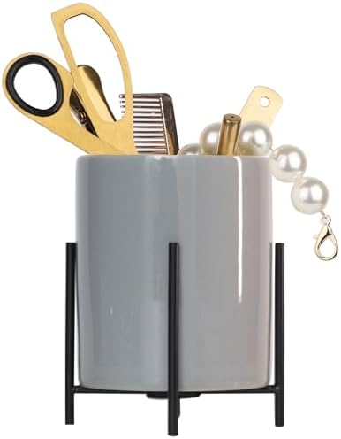 Grey Pen cup,Pencil Holders Pen Holders Desk Accessories for Women Desk