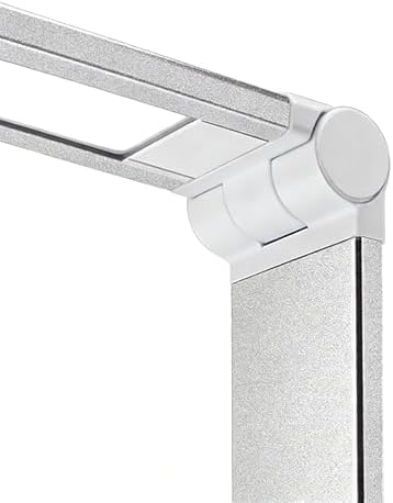 LED Desk Lamp with USB Charging Port, 5 Color Modes, 10 Dimmable Brightness Levels, Eye-Caring Reading Light, Touch Control & 30/60 min Auto Timer, Silver