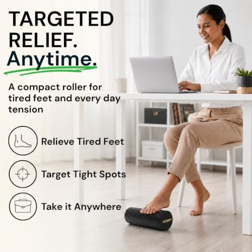 Fitizen Foam Roller – Muscle Massage Rehab Stiff Back Pain Physical Therapy Deep Tissue Firm Exercise Equipment Home Gym Stress Yoga Pilates for The Fit Citizen by FitNation