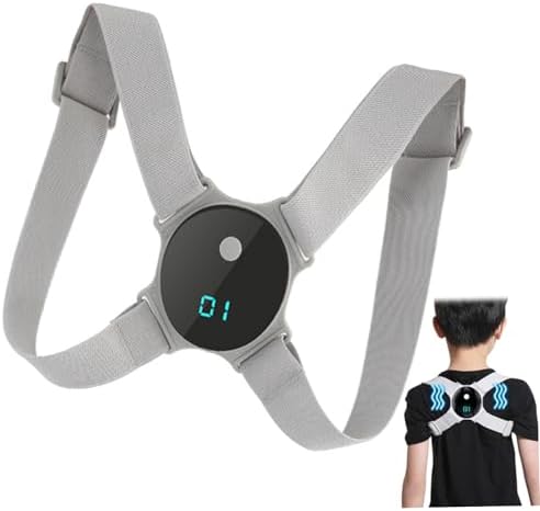 Posture Corrector with Touchscreen|Smart Posture Corrector Adjustable Soft Comfortable Back Straightener with Smart Sensor Vibration Reminder for Kids Adults