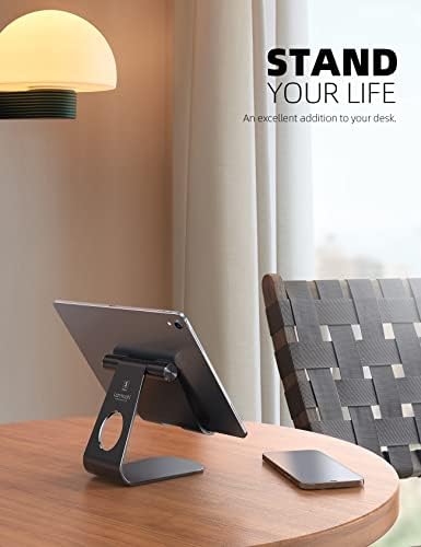 Lamicall iPad Stand Adjustable Tablet Holder, Sturdy Aluminum, Multi-Angle