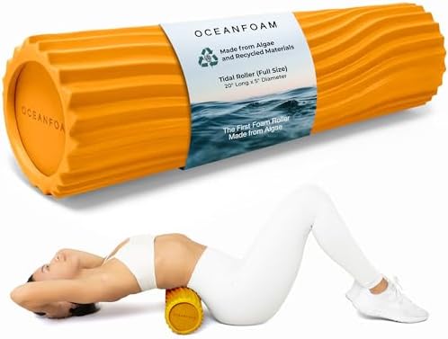 Oceanfoam Tidal Roller - Muscle Massage Foam Roller for Exercise (Gold)