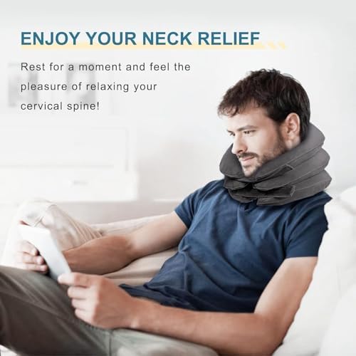 Pogcay Neck Stretcher, Cervical Traction Device for Neck Pain Relief