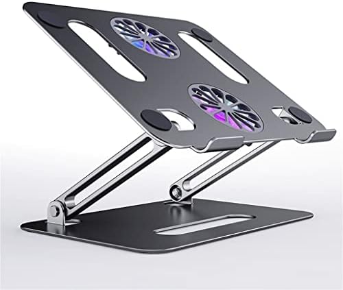 Foldable Laptop Cooling Stand Desk Fan Adjustable Base Aluminum for