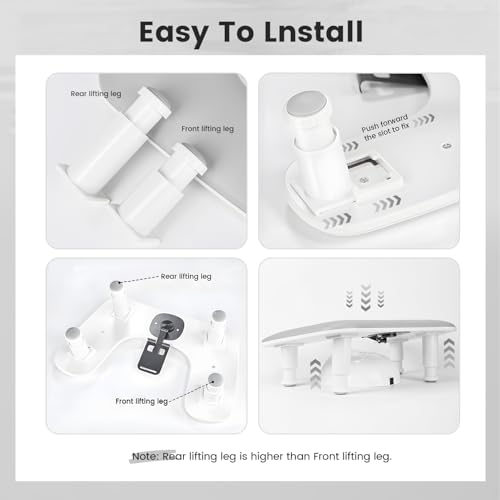 JODSONE Gray U-Shaped Arm Rest for Nails Tech with Rotating Built-In Phone Holder and Adjustable Nail Arm Rest Detachable Manicure Hand Rest for Salon Design