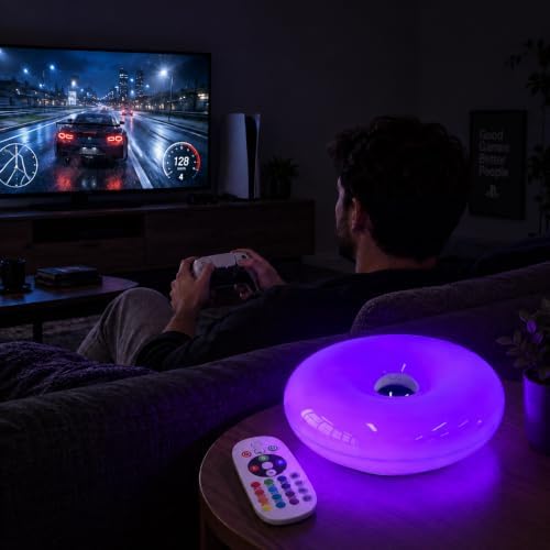 Cyberpunk Donut Lamp,Cordless Rechargeable Table & Wall Light,Game Light
