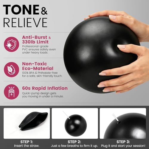 Pilates Kit for Women 13PCS, Pilates Ring Ball Resistance Bands Workout Set