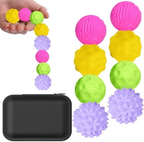 BUSOHA Silicone Magnetic Fidget Balls - 8 Pack Fidget Toys for Adult