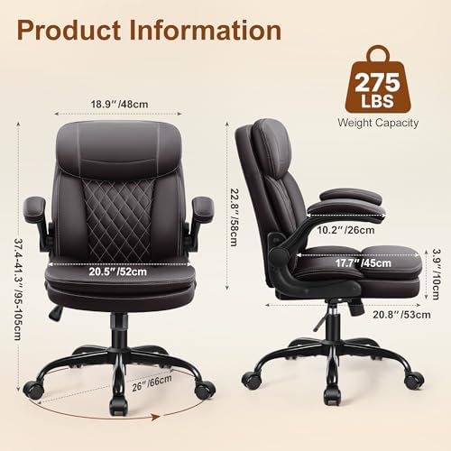 Office Desk Chair, Ergonomic Computer Chair with Unique Dual-Layer Support