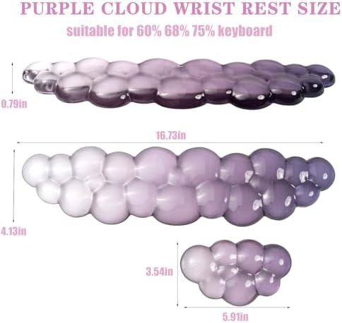 Gel Keyboard and Mouse Wrist Rest, Cloud Wrist Pad for Computer Keyboard