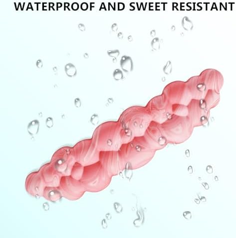 Cloud Wrist Rest, Memory Foam Palm Rest with Non-Slip Base for Ergonomic Keyboard - Soft Wrist Rest for Office, Computer, Laptop, Gaming - Pink
