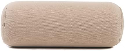 ALIBO Soft Memory Foam Pillow Office Chair Recliner Cervical Roll Pillow Office Chair Recliner Round Neck Rest Bloster Headrest Supports Travel Neck Cushion Beige 1 Piece