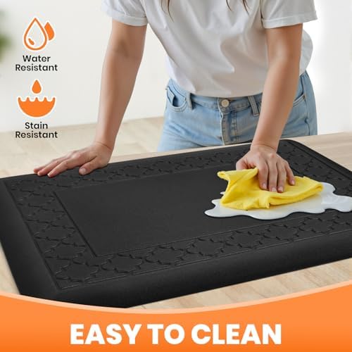 4/5 Inch Thicker Kitchen Mats Anti Fatigue Comfort Mat Standing Desk Rugs