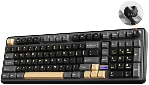 YUNZII B98 PRO 96% Wireless Mechanical Keyboard (Black, Milk Switch)