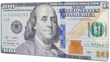 Large Mouse Pad Money 100 Dollar Bill Non-Slip Rubber Long Gaming Desk Mat Big Computer Keyboard Mousepad Waterproof Protector Wristing Pad for Gaming Office Home Decorative 31.5 X 11.8 Inch