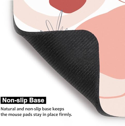 Audimi Small Mouse Pad 6 x 8 Inch, Mini Mouse Pad Thick for Laptop Wireless Mouse Home Office Travel, Portable & Washable (Cute Rose)