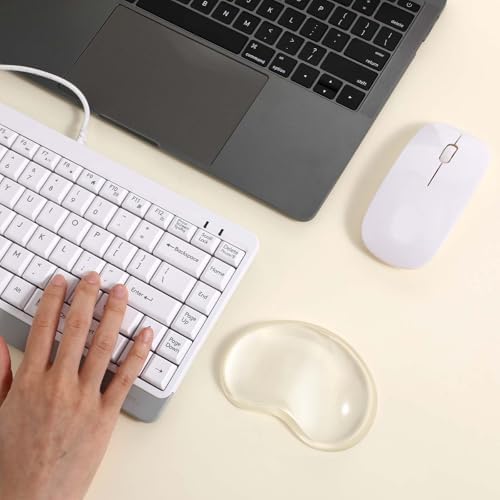 Gel Wrist Rest for Mouse, Transparent Cushion Wrist Support Wrist Pad Ergonomic Mouse Wrist, Hand Mouse Wrist Rest for Computer, Laptop, Office, Home, School