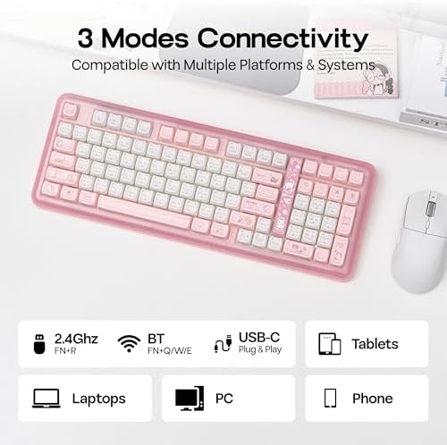 KiiBoom Phantom98 Lite 96% Wireless Mechanical Gaming Keyboard, VIA Custom