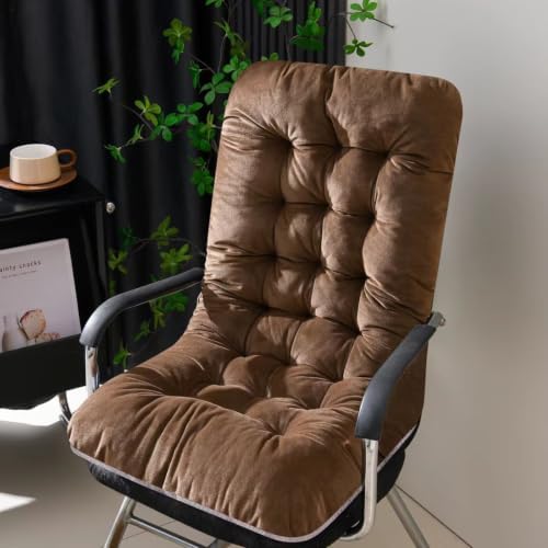 Velvet Rocking Chair Cushions Recliner Cushions with Ties for Home Office
