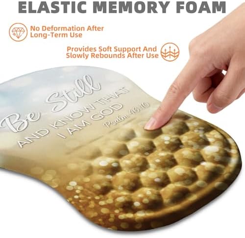 Ergonomic Mouse Pad Wrist Support for Carpal Tunnel Pain Relief