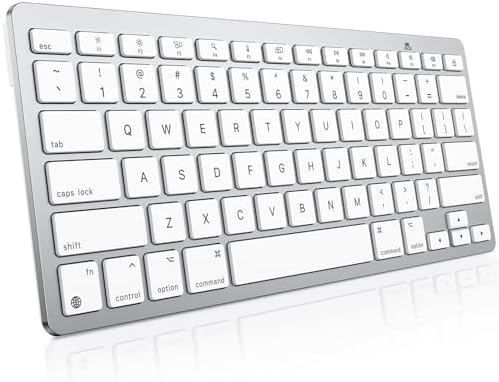 OMOTON Wireless Keyboard for Mac, Bluetooth Stable, No Numpad, Travel Size