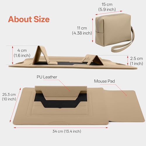 13-14 Inch Protective Laptop Sleeve with Stand, for MacBook Pro/MacBook Air