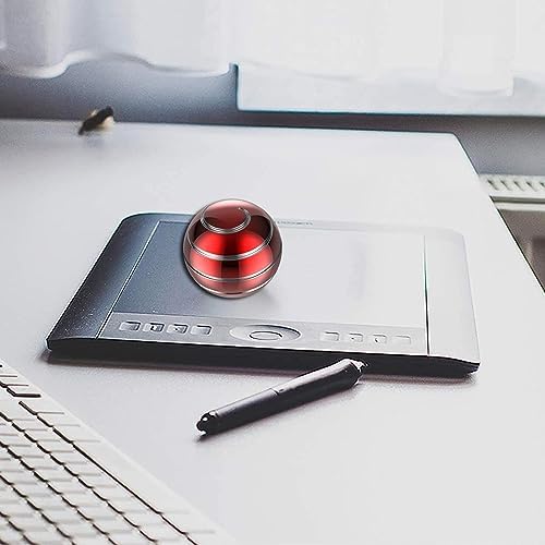 Kinetic Fidgets Desk Toy ADHD Stress Relief 1.77in Red Silver