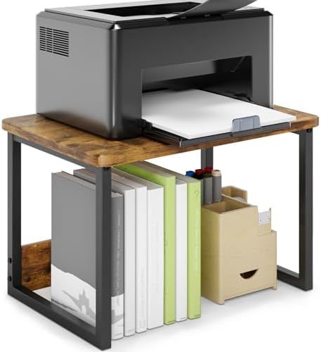 MARTY Printer Stand for Desk, Desktop Shelf Printer Riser for Home Office