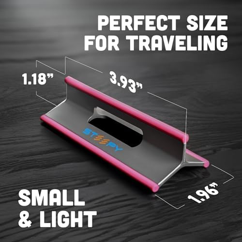 Steepy Portable Laptop Stand for Desk Adjustable Height, 13-17 Inch Devices