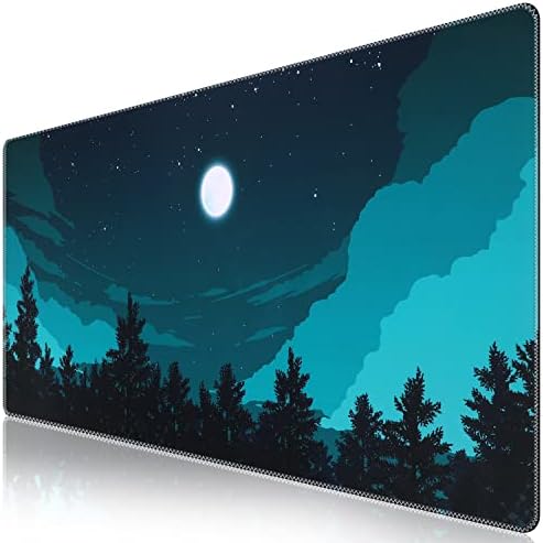 iCasso Extended Gaming Mouse Pad 35.4x15.7in Desk Pad,Silent Night