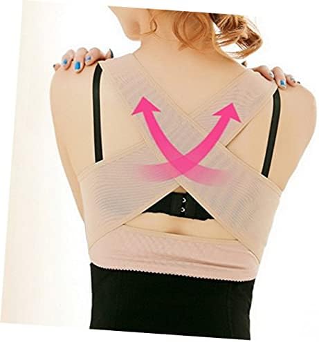 Outanaya Posture Corrector Brace for Women Hunchback Relief Back Support Vest Adjustable Chest Bra Support for Long Sitting Breathable Posture Corrector for Women Bras Size L