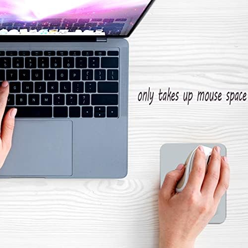 Small Rectangular Mouse pad Shop,only Takes up Mouse Space, Universal mini Mouse pad Portable Waterproof, with Non-Slip Glue Base, Gray 5X6 inches,