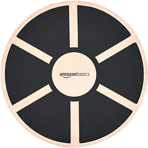 Amazon Basics Wood Wobble Balance Trainer Board, Slip Resistant, for Exercise and Core Strength