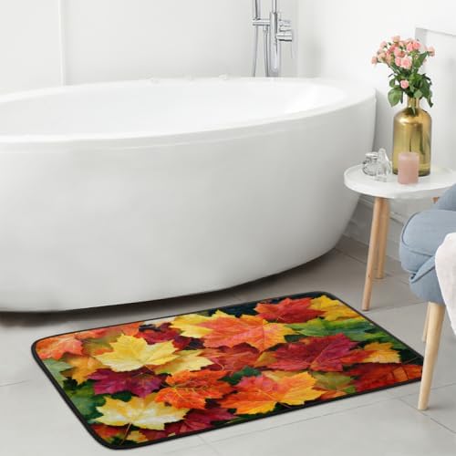 Autumn Kitchen Mats Cushioned Anti Fatigue Kitchen Rugs Non-Slip B-9