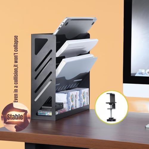 CanKing Metal File Organizer 4-Tier Clamp Desk and Wall Mount