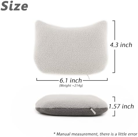 Large Mouse Wrist Rest Bean Bag, Ergonomic Mouse Support Pad Filled Ergo Beads for Computer, Laptop, PC Gaming (Gray)