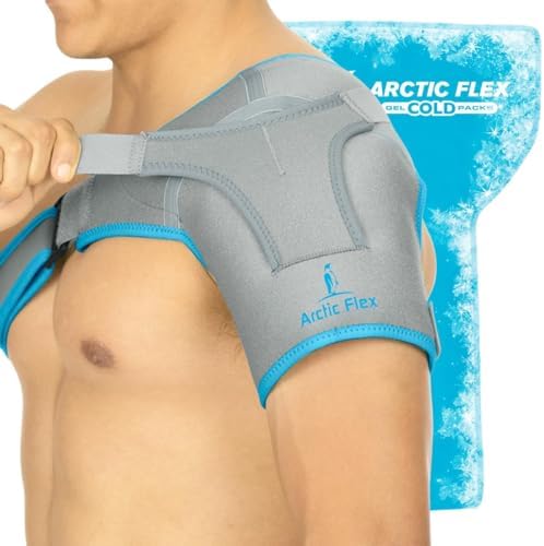 Arctic Flex Shoulder Ice Pack Brace - Rotator Cuff Cold Gel Wrap Therapy