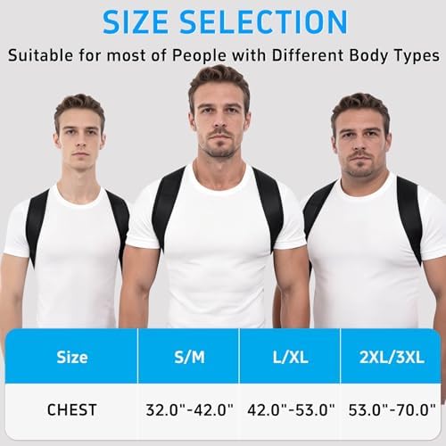 Posture Corrector Back Brace for Men Women Adjustable Upper Back Support