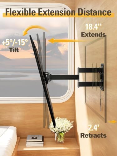 Mounting Dream UL Listed Lockable RV TV Mount for 17-43” TV up to 44lbs