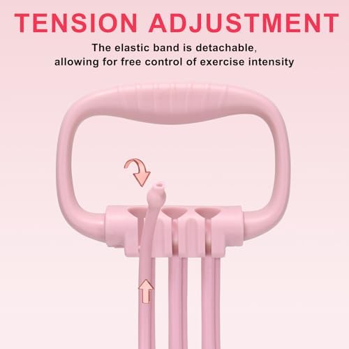 6 Gear Adjustable Resistance Bands with Handles 15-90LBS Home Gym