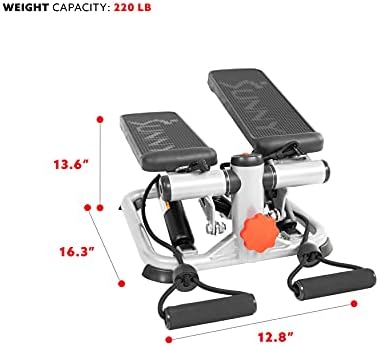 Sunny Health & Fitness Mini Stepper w/LCD Monitor & Adjustable Step Height