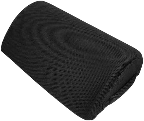 Semi Cylindrical Office Foot Rest Cushion for Feet and Legs Black