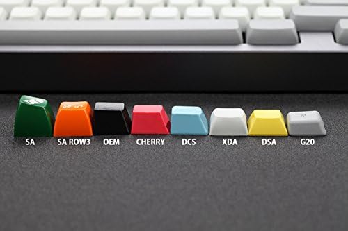 YMDK DSA Blank PBT Keycaps Suitable for Ortholinear Layout MX Keyboard XD75 ID75 Planck Preonic Niu40 (Only Keycap)