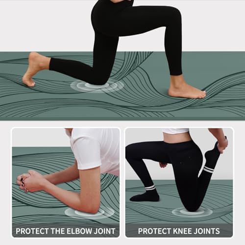 PAIDU Large Yoga Mat 72"x36"x10mm Non-Slip Exercise Mat for Home Gym Studio