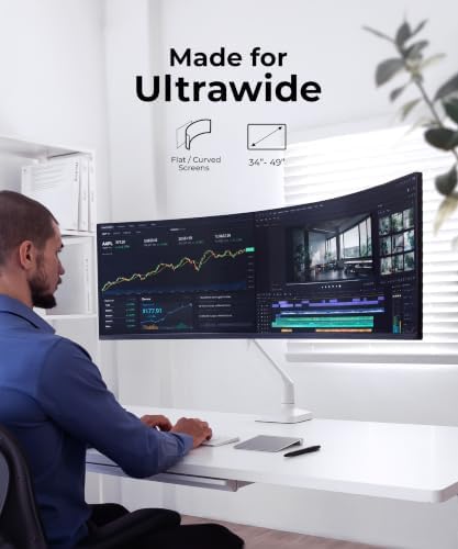 Modernsolid Heavy Duty Monitor Arm for 34-49 Inch Ultrawide Curved Screens