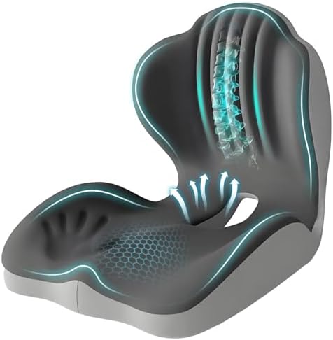 Ergonomic Seat Cushion for Office Chair with Lumbar Support