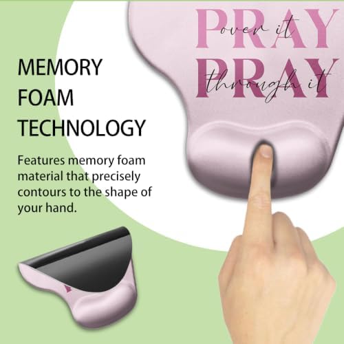 iRudyard 2Pcs Rubber Coasters Mouse Pad Wrist Support Pu Pink Washable