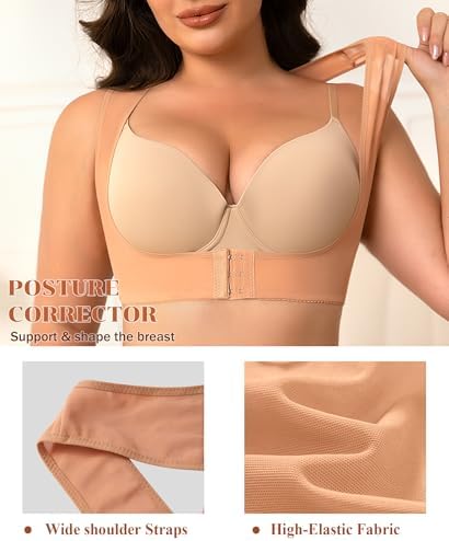 DERCA Posture Corrector for Women Chest Brace Push Up Back Support Bra